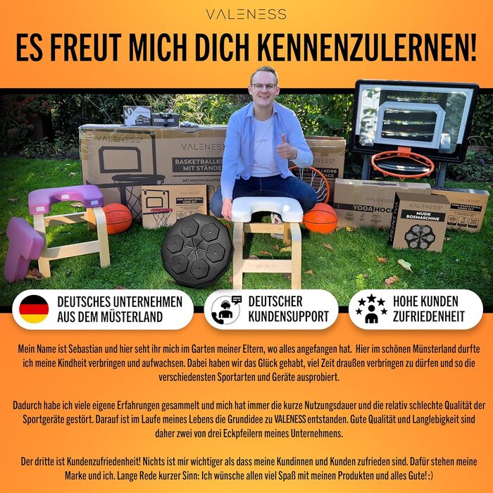 Музична бокс-машина VALENESS® - Smart Box Machine з LED, бокс-автомат для дому, з боксерськими рукавичками. Ідеальне боксерське тренування для дітей та дорослих.