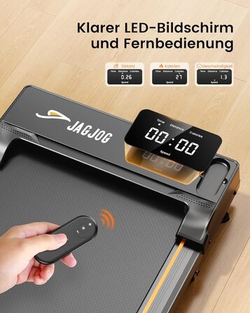 Біговий доріжка для дому з нахилом, 1-6 км/год, Walking Pad з регулюванням нахилу, 2.5 PS, стіл для бігу, тиха з LED-дисплеєм та пультом керування, чорний