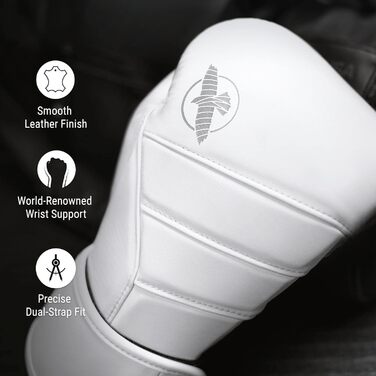 Боксерські рукавички Hayabusa T3 Kanpeki 16oz білі натуральна шкіра