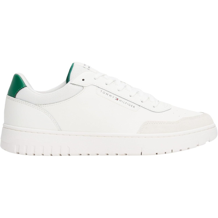 Чоловічі шкіряні кросівки Tommy Hilfiger Court Sneaker Basket Core Elegant, білий/екрю, розмір 46 EU