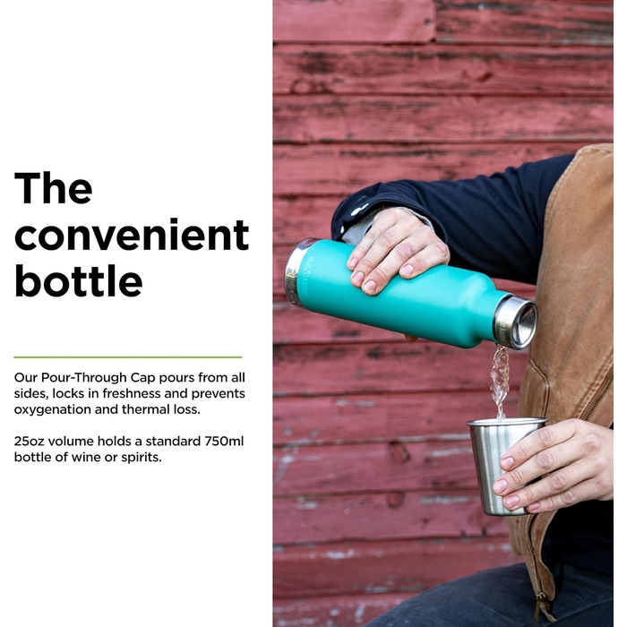 Пляшка для води Klean Kanteen Classic Vi, чоловіча, універсальний розмір, порцеляново-зелена