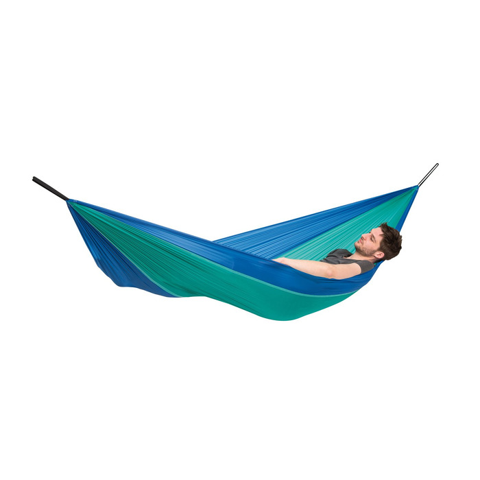 Гамак Amazonas Ultra-Light Adventure Coyote Kingsize 275x140 см, зелений (Ice-blue) - надлегкий, до 150 кг