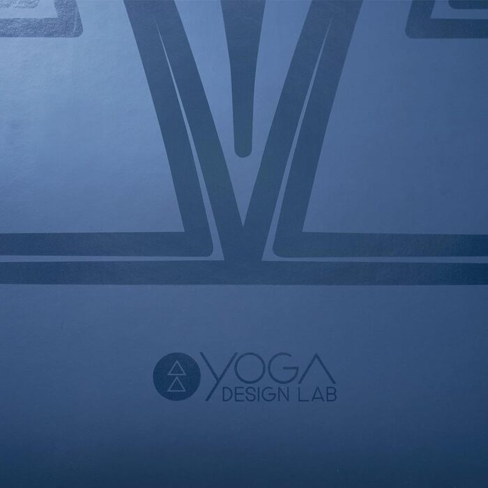 Еко-йога-мат Yoga Design Lab Infinity Diamond Align Navy 5 мм, нековзкий, з ременем для перенесення