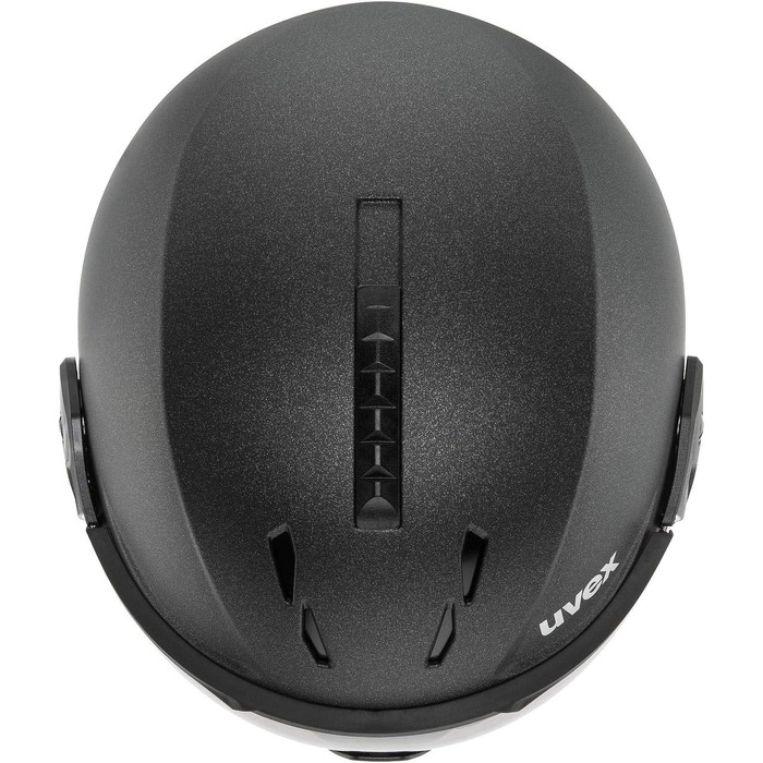 Лижний шолом uvex instinct visor pro v з візором, чорний, регульований розмір 53-56 см, для жінок і чоловіків