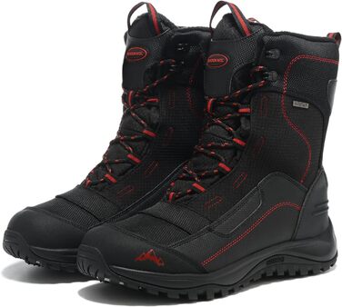 Чоловічі зимові чоботи Winter, з підкладкою з хутра, теплі, водонепроникні, розмір 43 EU, чорно-червоні