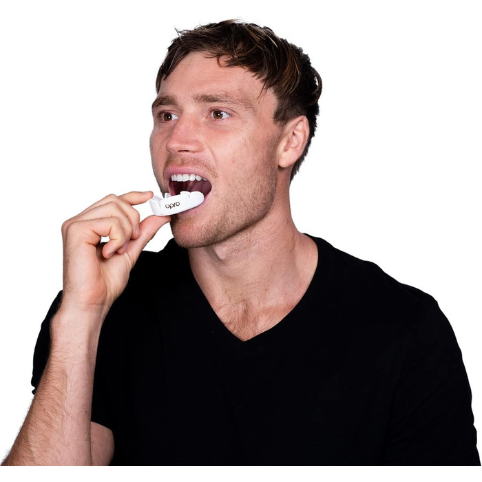 Захист зубів OPRO Bronze – для боксу, єдиноборств, MMA, дітей та дорослих – самоадаптуюча капу, хокей, кікбоксинг, регбі – гарантія стоматолога (Блакитний, дитячий (до 10 років))