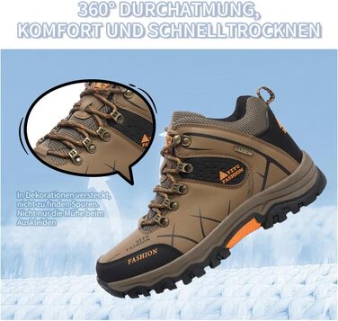 Черевики для хайкінгу чоловічі та жіночі, водонепроникні, туристичні черевики, outdoor взуття, зручні, легкі, для гори та кемпінгу, зелені (42 EU, хакі)