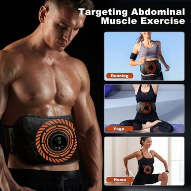 Електричний тренажер для пресу EMS - 12 режимів, 20 інтенсивностей, Zero Hard Homeful