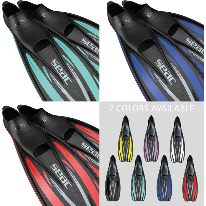 Seac F 100 Pro: Ласти для дайвінгу та снорклінгу, ультралегкі, закриті, 40/41, чорні