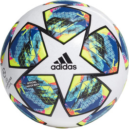 Футбольний м'яч adidas Finale OMB, білий/блакитний/жовтий/рожевий, офіційний матчевий