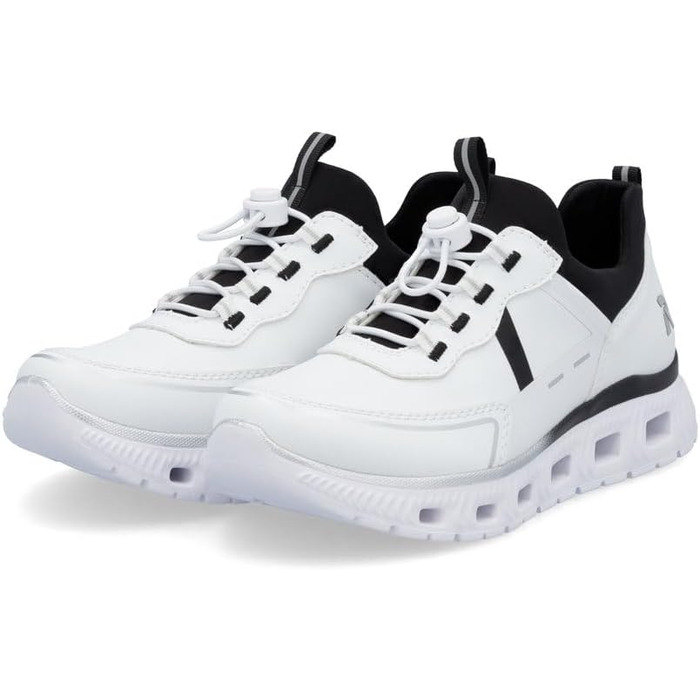 Жіночі сліпони Rieker M6062 білі комбіновані, розмір 39 EU