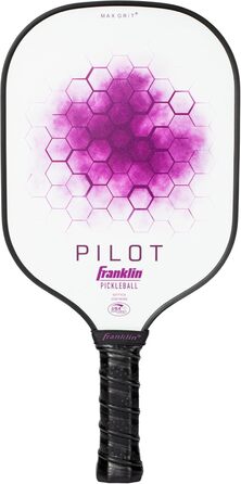 Падл для піклболу Franklin Sports Paddle Pilot 10 мм, білий/фіолетовий, універсальний розмір