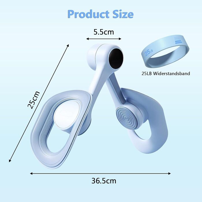 Тренування м'язів тазового дна та стегон для жінок: пристрій для тренування ніг, фітнес-обладнання для дому, синій