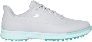 Жіноче golf-взуття Skechers Go Jasmine з шипами, водонепроникне, сірий, м'ятний, 38.5 EU