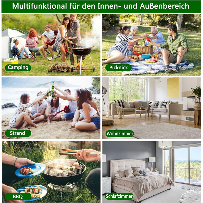 Складаний туристичний стіл Liantral: легкий, компактний, з сумкою для пікніка, кемпінгу, риболовлі та відпочинку на природі