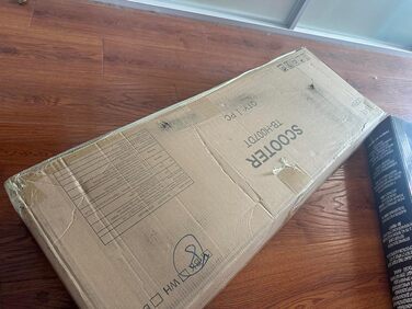 MEE GOO Скутер для дорослих з дисковою гальмом та подвійними амортизаторами, 200 мм PU-колеса, підшипники ABEC-7, неслизька дека (Рожевий/Білий/Синій) – Макс. 100 кг, СИНИЙ