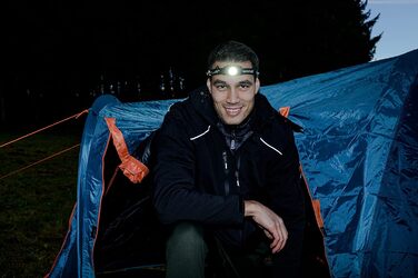 Ліхтар на лоб Brennenstuhl LuxPremium KL 251 AF з акумулятором, червоним світлом, USB-зарядкою (250 лм, IP44, CREE-LED, до 40 годин роботи, кабель в комплекті), чорний