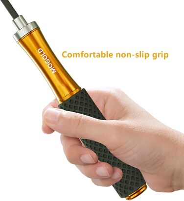 Стрибкове канат для чоловіків, жінок, дітей – з подвійним кульковим підшипником, 360-градусним обертанням, металевою ручкою, ядром з силіконовою ручкою, регульований, 3 м, для фітнесу, схуднення (зелений)