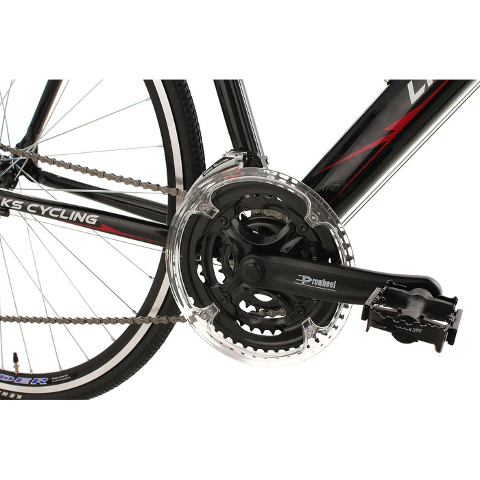 Фітнес-велосипед KS Cycling Lightspeed 28'' алюмінієва рама 60 см чорний