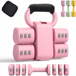 Регульовані гантелі 2в1 (12 кг) для домашнього фітнесу