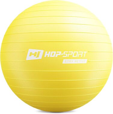 Гімнастичний м'яч Hop-Sport з насосом, 35-75 см, до 100 кг, для фітнесу, йоги, пілатесу, балансування