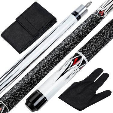 Біліардний кий Teekerwan 58 дюймів з клена, 19/20/21 oz, комплект, 2-х частинний, 20 oz