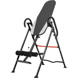 Стіл для інверсії GORILLA SPORTS®, вертикальна інверсія 180°, складаний, регульований, до 110 кг – інверсійний тренажер для спини та хребта