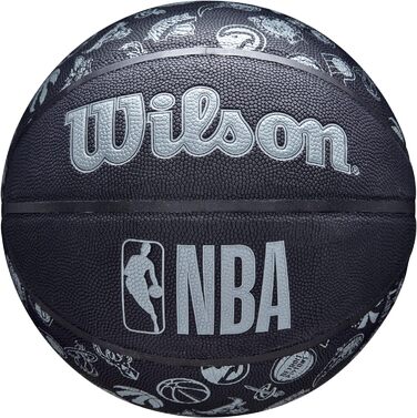 Баскетбольний м'яч Wilson NBA All Team розмір 7, чорний, унісекс