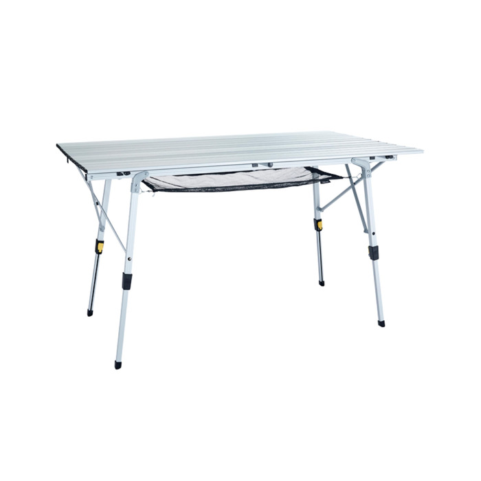 Складний стіл для кемпінгу Uquip Variety L Silver 70x51x120 см - алюмінієвий, портативний, для пікніка, саду, фестивалів