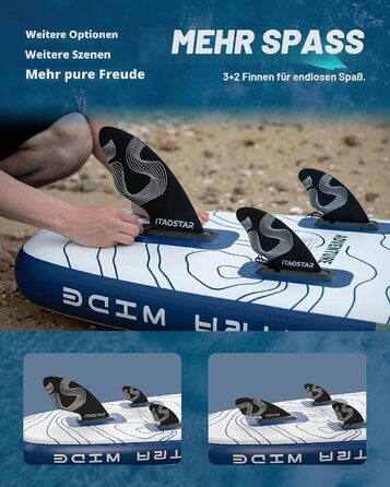 SUP-дошка iTAOSTAR Adventure 365x88/99 см, надувна, з сидінням, темно-зелена – для підлітків та дорослих
