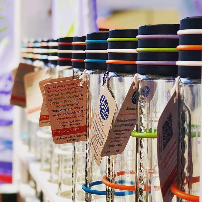 Мотиваційна пляшка для води 1 л з мітками часу, тритановий матеріал, BPA Free, для газованих напоїв, ударостійка, SUNBEAM, фіолетова