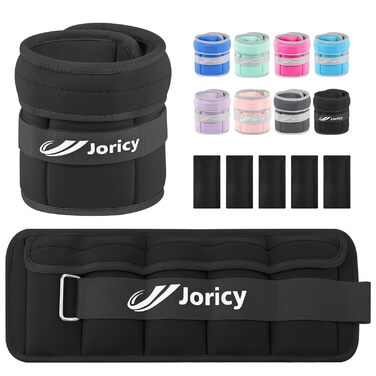 Регульовані обтяжувачі для ніг та рук 2.5 кг (пара) чорні - Gewichtsmanschetten для фітнесу, бігу, тренувань