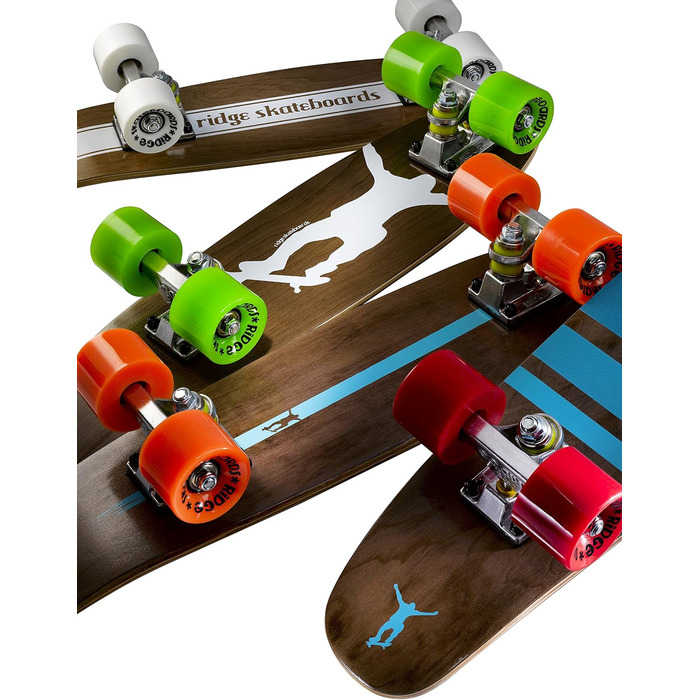 Скейтборд Ridge Cruiser Maple Mini Number Four, чорний, MPB-22-NR4, дерев'яний