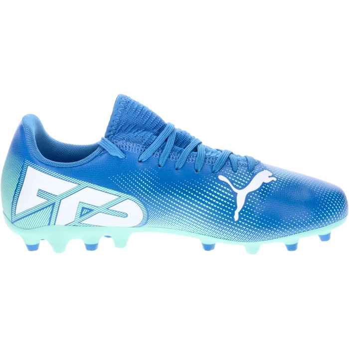 Дитячі футбольні черевики PUMA Unisex, розмір 32.5 EU, кольори Hyperlink Blue/Mint/Puma White