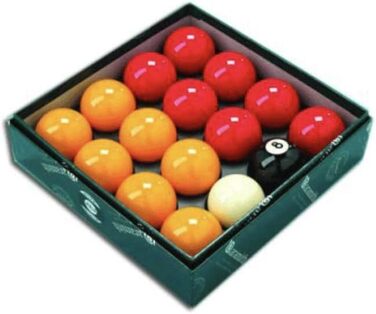 Кульки для більярду Aramith Premier League, червоно-жовті, 5.1 см, 1 біла куля, 2.2 см