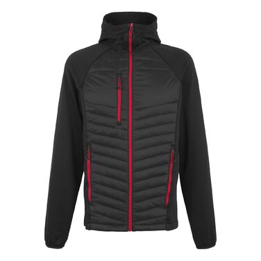 Чоловіча гібридна робоча куртка Regatta Professional Navigate Warm Hybrid Fleece — чорна, розмір M