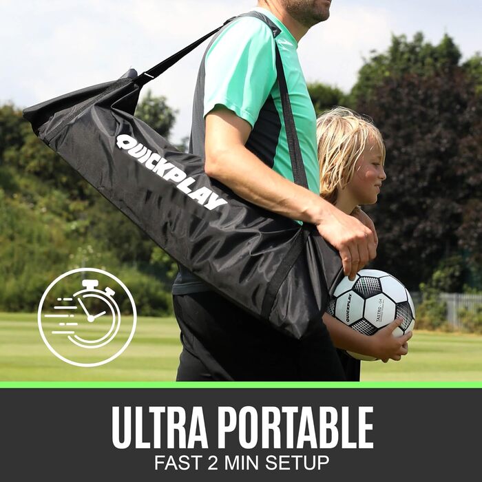 Ворота футбольні QUICKPLAY Kickster Elite 360x180 см портативні професійні
