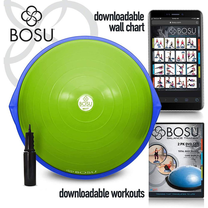 Bosu Balance Trainer – оригінальний балансувальний тренажер діаметром 66 см