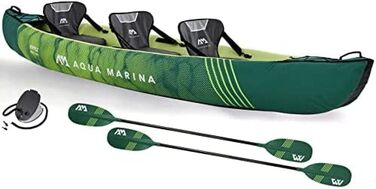 Надувний каяк Aqua Marina Ripple 2022 для 2-3 осіб, комплект з веслом, насосом і рюкзаком, 370x85 см