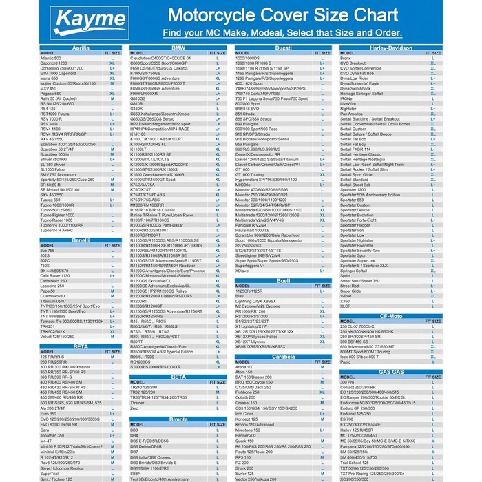Водонепроникний чохол для мотоцикла Kayme 300D, захист від дощу та пилу, універсальний, чорно-синій, XL (275 см)