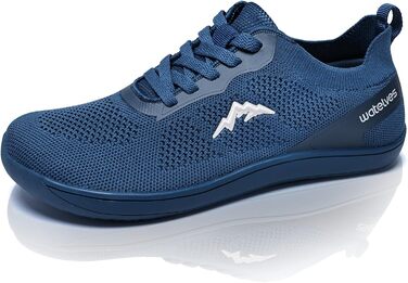 WateLves Легкі дихаючі кросівки для ходьби та тренувань, мінімалістичні трейлранні кросівки для жінок та чоловіків (37 EU, Синій)