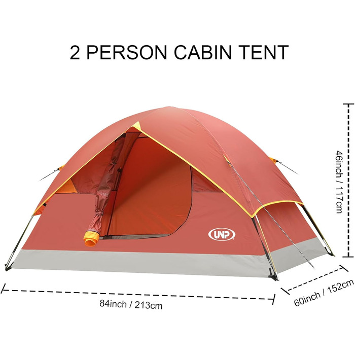 Намет кемпінговий Campingzelt купольний 2/3/4/6 місць, легкий, портативний для кемпінгу, пляжу, походів, сірий/червоний