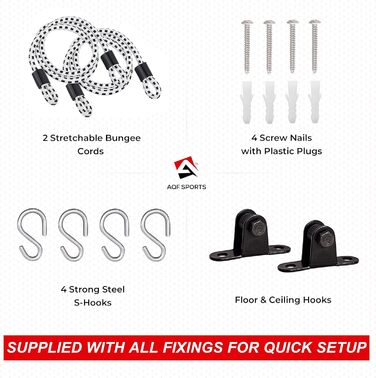 Набір боксерського м'яча AQF Boxen: боксерська груша, м'яч для швидкості, шкіряний, для тренувань, чорний/білий