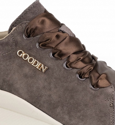 Жіночі спортивні кросівки GOODIN GD-140, шкіряні, міські, легкі, casual, коричневі, 39