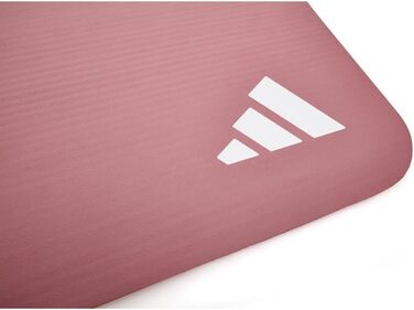 Килимок для йоги Adidas Tie-Dye – 10 мм NBR, нековзний, для захисту суглобів, з ручкою, товстий килимок для пілатесу та фітнесу, 183x61 см (світло-рожевий)
