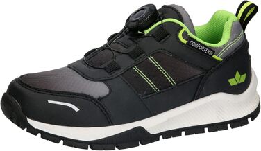 Дитячі трекінгові черевики Lico Akima для хлопчиків та дівчаток, 29 EU, чорно-сірий, лимонний акцент