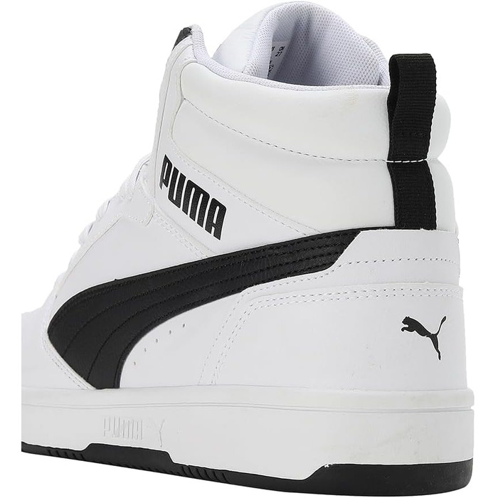 Кросівки Puma Unisex Rebound V6 білі з чорним (Puma White/Black), розмір 45 EU
