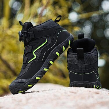 Дитячі трекінгові черевики Kinder: водонепроникні, зручні, дихаючі, чорні, розмір 27-37