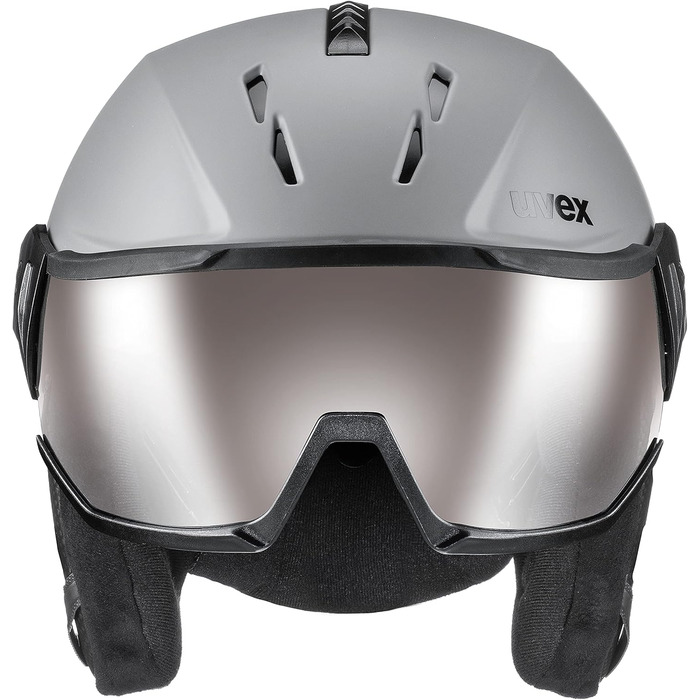 Гірськолижний шолом uvex Instinct Visor Pro V з візором, для жінок і чоловіків, розмір 59-61 см, індивідуальне регулювання