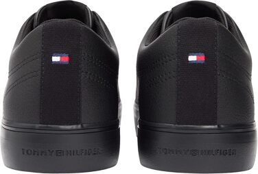 Чоловічі шкіряні кросівки Tommy Hilfiger Th Hi Vulc Core Low LTH Ii ESS (FM0FM05511), чорні, розмір 44 EU